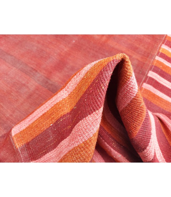 9'88x6'86 Hand Woven Afghan Wool Kilim Area Rug