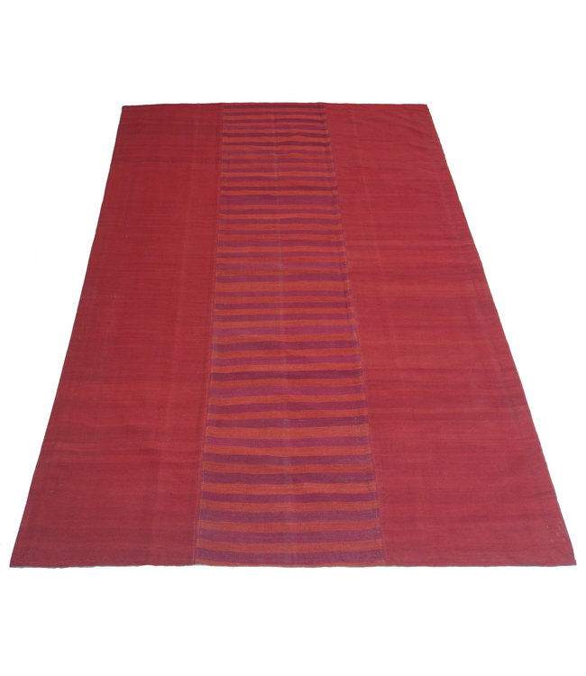 Handgemaakt Oosters Kelim Wol Vloerkleed 306x208 cm