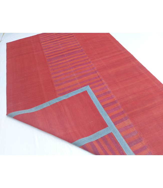 10'04x6'82 Hand Woven Afghan Wool Kilim Area Rug