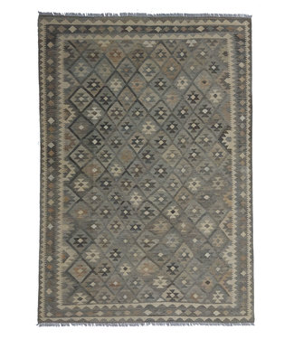 294x211 cm Hand Woven Afghan Wool Kilim Area Rug