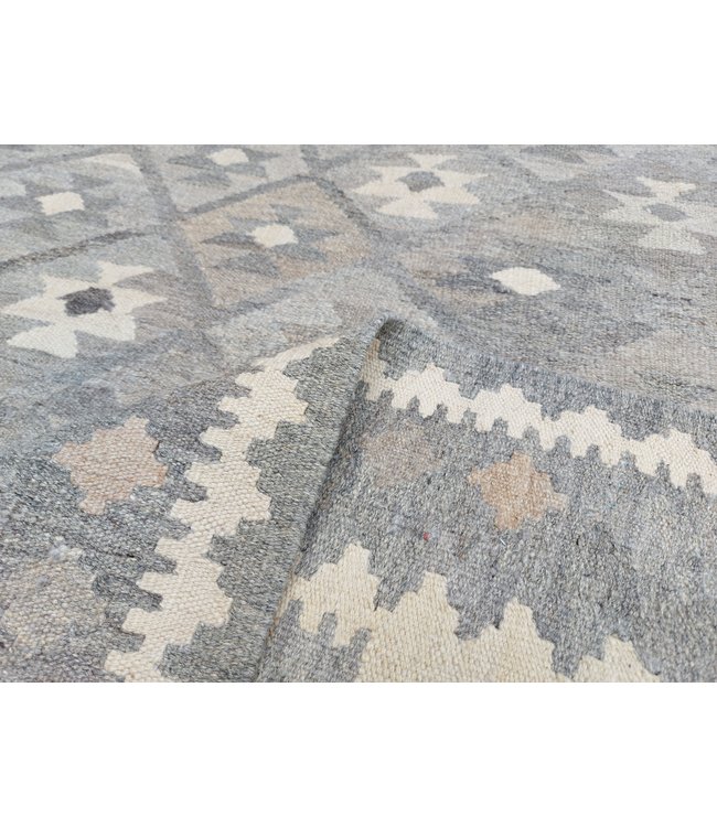 294x211 cm Hand Woven Afghan Wool Kilim Area Rug