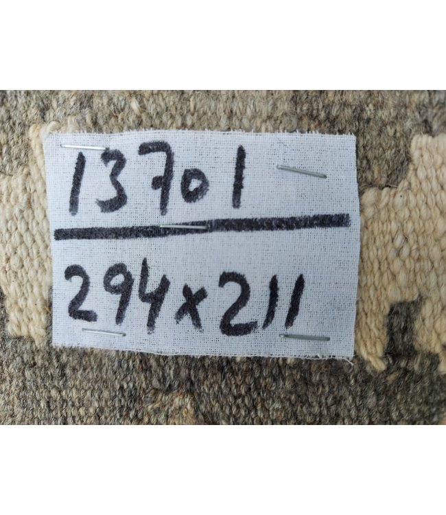 Handgewebte Orientalisch Wolle Kelim Teppich 294x211 cm