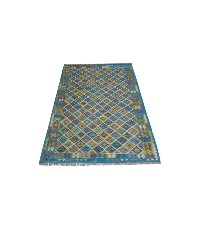 Handgewebte Orientalisch Wolle Kelim Teppich 297x201 cm