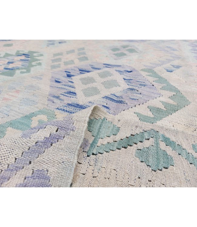 Handgewebte Orientalisch Wolle Kelim Teppich 342x241cm