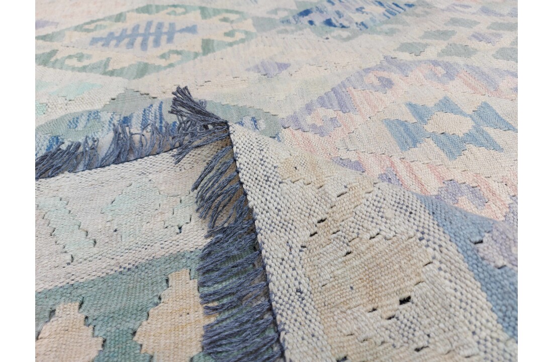 exclusive Vloerkleed Tapijt Kelim 342x241cm Kleed Hand Geweven Kilim