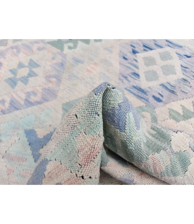 11'22x7'90 Hand Woven Afghan Wool Kilim Area Rug