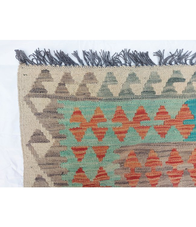 12'33x8'85 Hand Woven Afghan Wool Kilim Area Rug