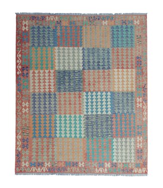 10'10x8'46 Hand Woven Afghan Wool Kilim Area Rug