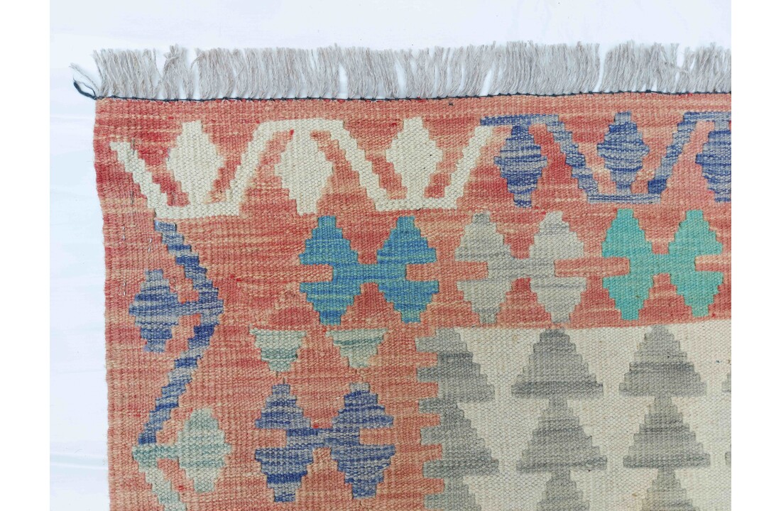 exclusive Vloerkleed Tapijt Kelim 308x258cm Kleed Hand Geweven Kilim