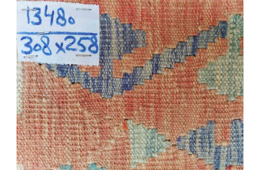 exclusive Vloerkleed Tapijt Kelim 308x258cm Kleed Hand Geweven Kilim