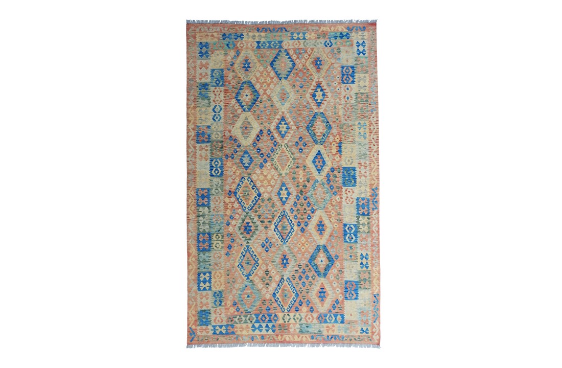 exclusive Vloerkleed Tapijt Kelim 307x211 cm Kleed Hand Geweven Kilim