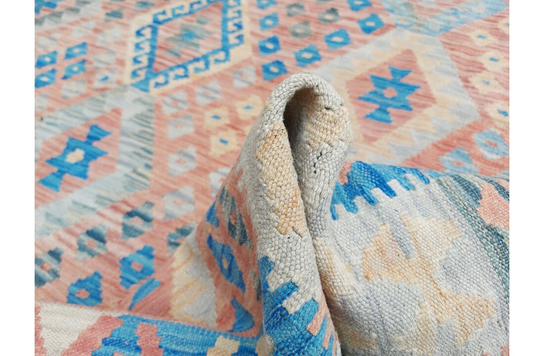 exclusive Vloerkleed Tapijt Kelim 307x211 cm Kleed Hand Geweven Kilim