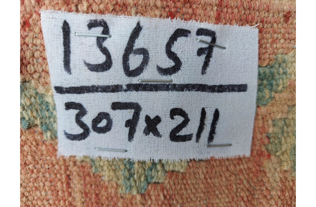 exclusive Vloerkleed Tapijt Kelim 307x211 cm Kleed Hand Geweven Kilim