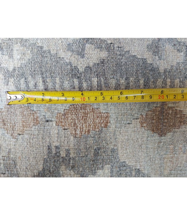 Handgemaakt Natural Kelim Wol Tapijt 297x206 cm