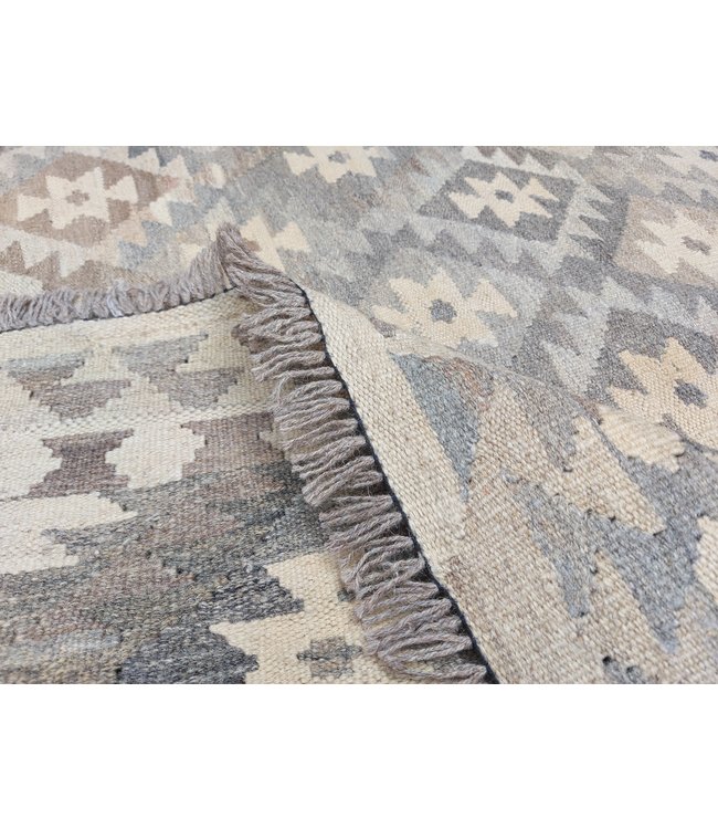 Handgemaakt Natural Kelim Wol Tapijt 289x200 cm