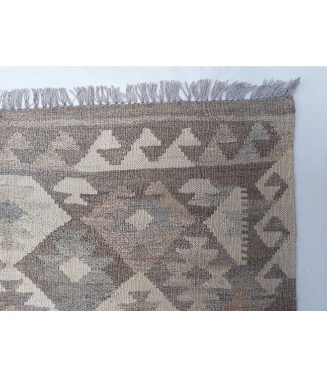 Handgemaakt Natural Kelim Wol Tapijt 287x205 cm