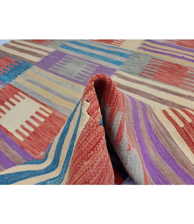 9'65x6'56 Hand Woven Modern Wool Kilim Area Rug