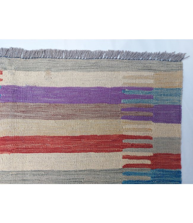 9'71x6'50 Hand Woven Modern Wool Kilim Area Rug