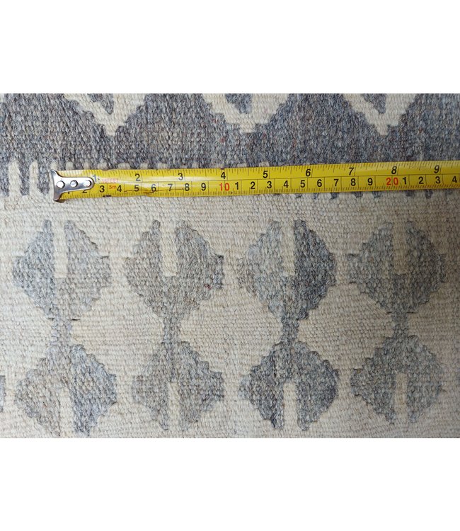 9'78x6'76 Hand Woven Brown Wool Kilim Area Rug