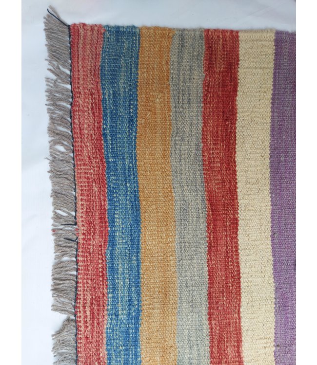 9'51x6'69 Hand Woven Modern Wool Kilim Area Rug