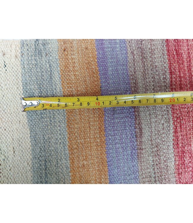 9'51x6'69 Hand Woven Modern Wool Kilim Area Rug