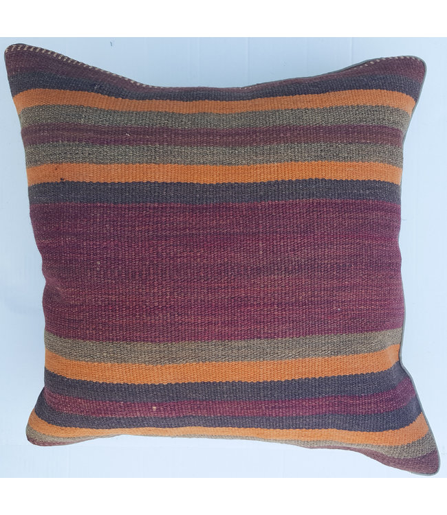 decorate 1x unique vintage kelim cushion with filling 50x50cm
