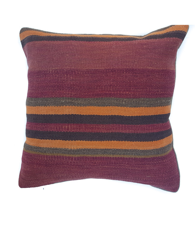 sier kleur 1x unieke vintage kelim kussen met vulling  50x50cm