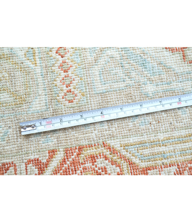 Handknotted Afghan Ziegler Hallway runner  12'56x2'65 Feet Traditional 100% Wool