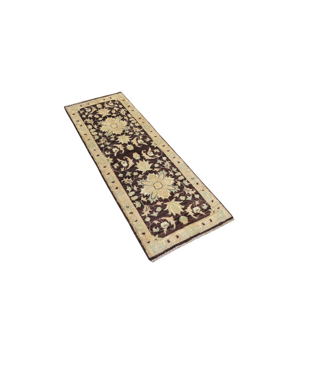 Handknotted Afghan Ziegler Hallway runner   5'70x1'96 Feet Traditional 100% Wool
