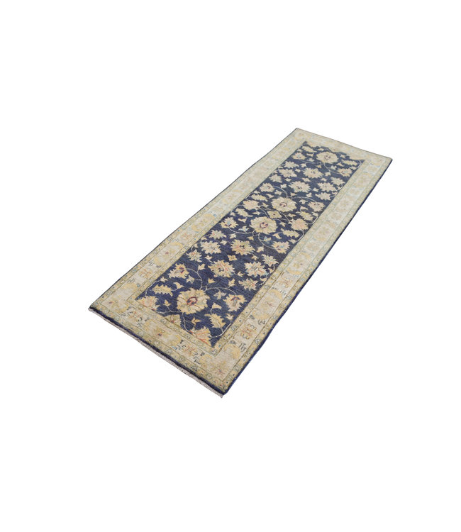 Handknotted Afghan Ziegler Hallway runner 6'59x2'42 Feet Traditional 100% Wool