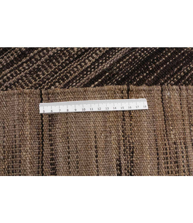 Handgewebte Modern Wolle Kelim Teppich 284x240cm