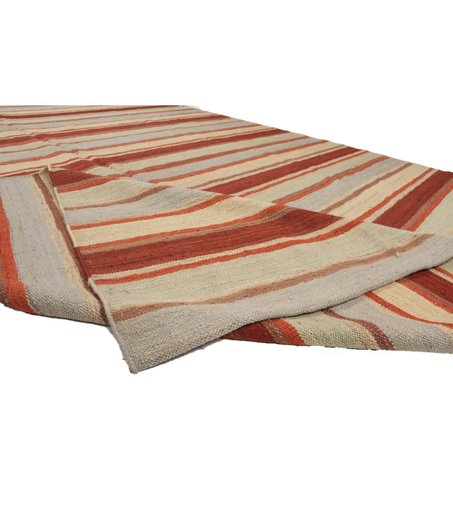 Handgewebte Modern Wolle Kelim Teppich 307x249cm