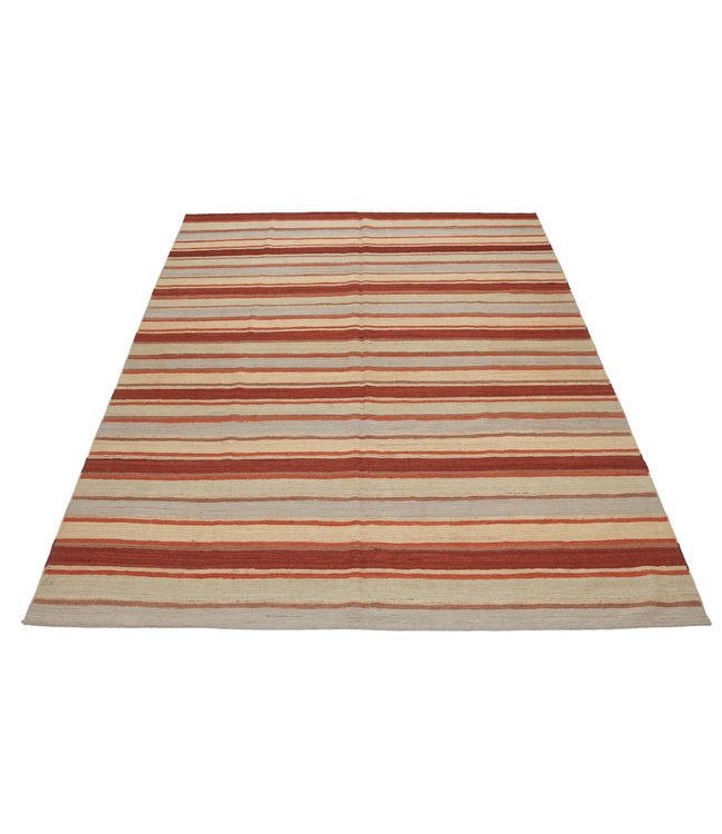 Handgewebte Modern Wolle Kelim Teppich 307x249cm