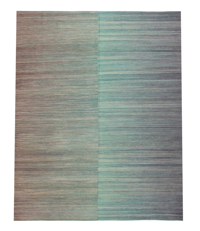 Handgewebte Modern Wolle Kelim Teppich 291x241cm