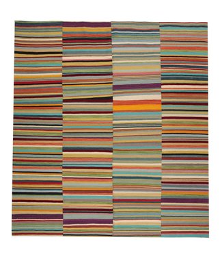 9'38x8'69 Hand Woven Modern Wool Kilim Area Rug