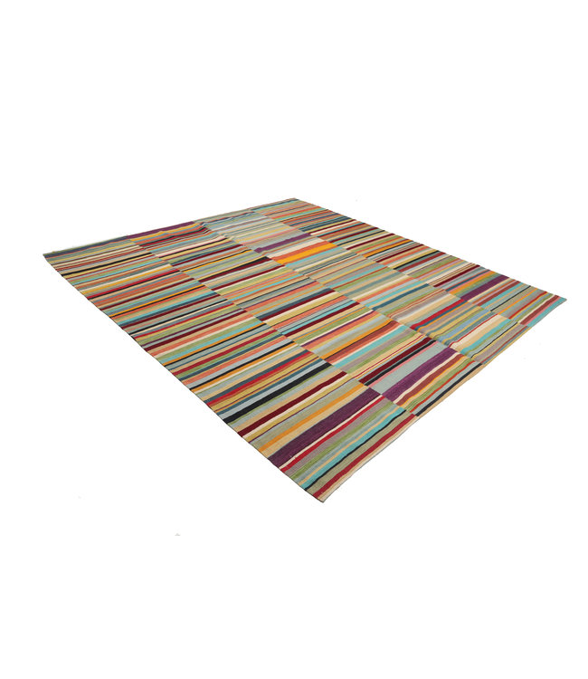 Moderne Vloerkleed Tapijt Kelim 286x265cm