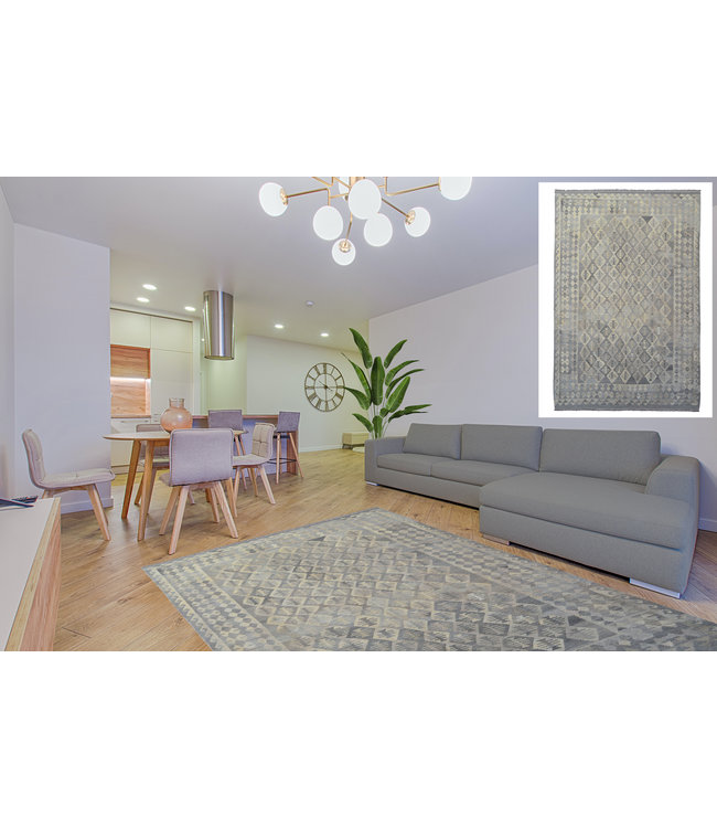 Grau natürlich kelim teppich 300x204 cm afghan kilim teppich
