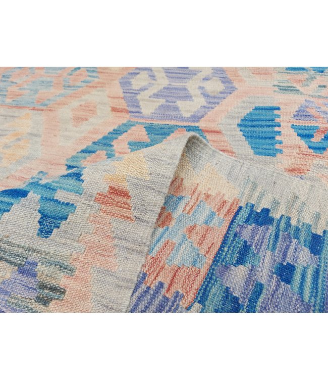 9'84x6'73 Hand Woven Afghan Wool Kilim Area Rug