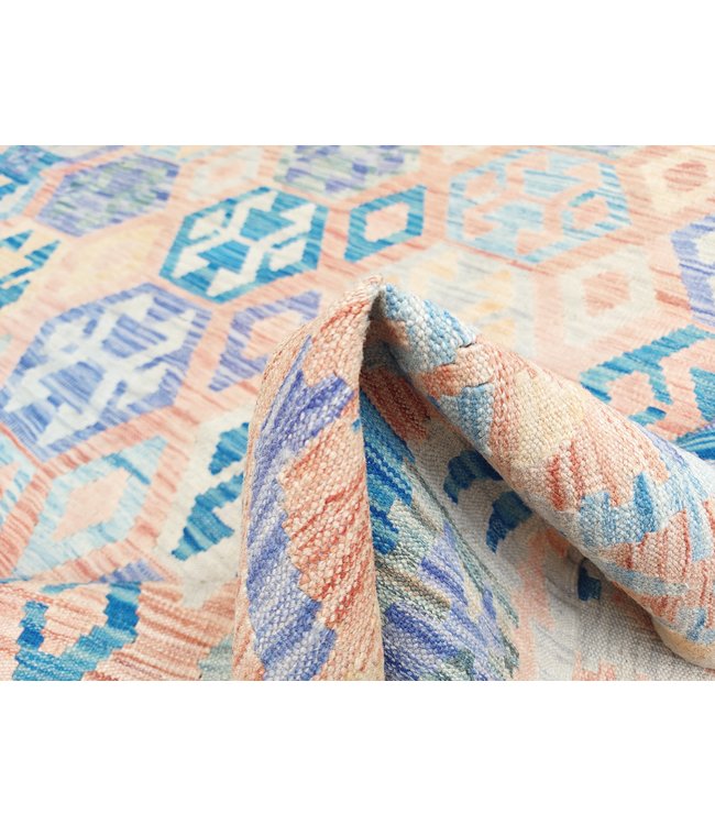 9'84x6'73 Hand Woven Afghan Wool Kilim Area Rug