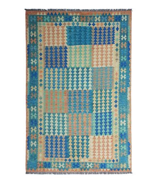 Handgewebte Orientalisch Wolle Kelim Teppich 297x203 cm Handgewebte Orientalisch Wolle Kelim Teppich 297x203 cm