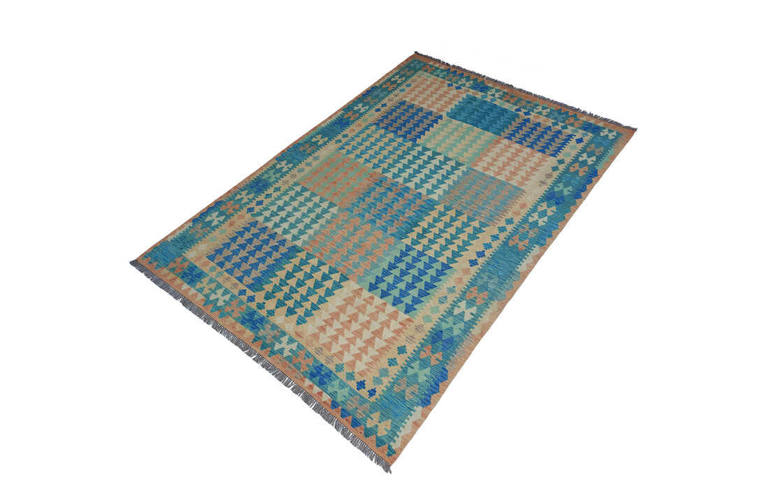 exclusive Vloerkleed Tapijt Kelim 297x203 cm Kleed Hand Geweven Kilim