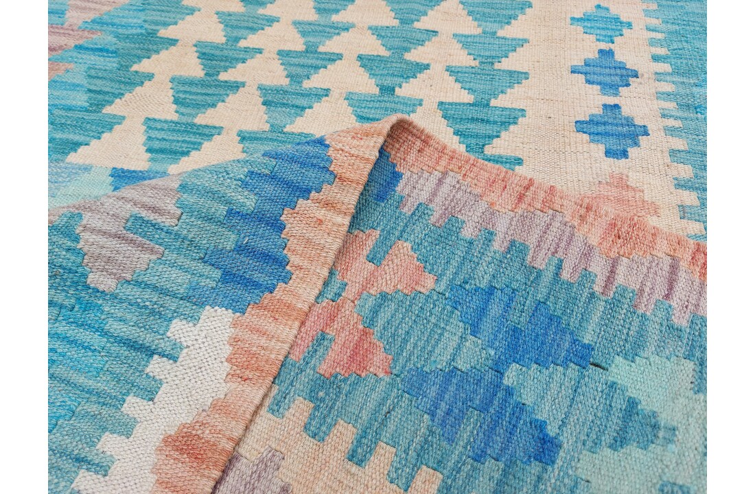 exclusive Vloerkleed Tapijt Kelim 297x203 cm Kleed Hand Geweven Kilim