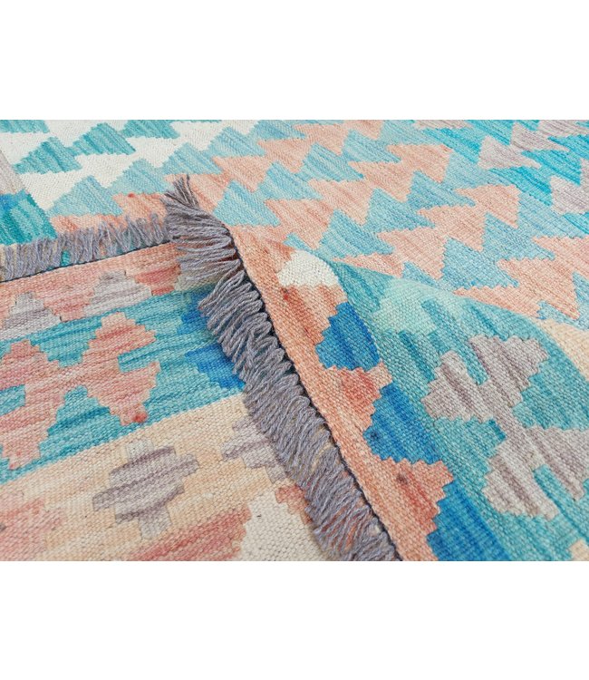 9'74x6'66 Hand Woven Afghan Wool Kilim Area Rug