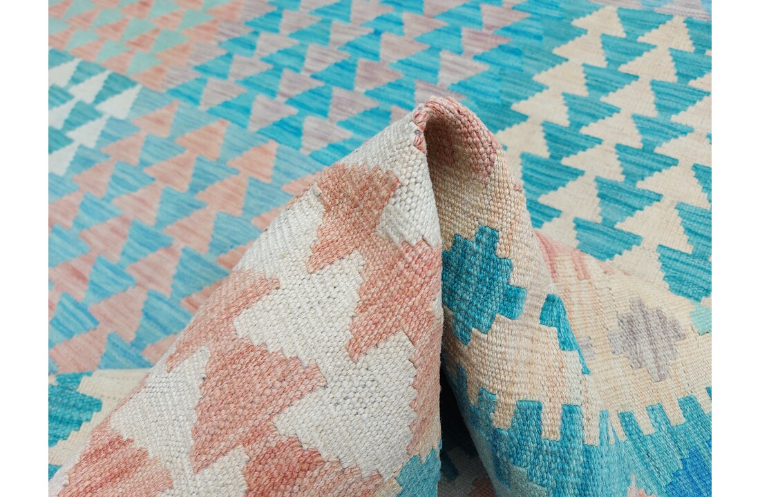 exclusive Vloerkleed Tapijt Kelim 297x203 cm Kleed Hand Geweven Kilim