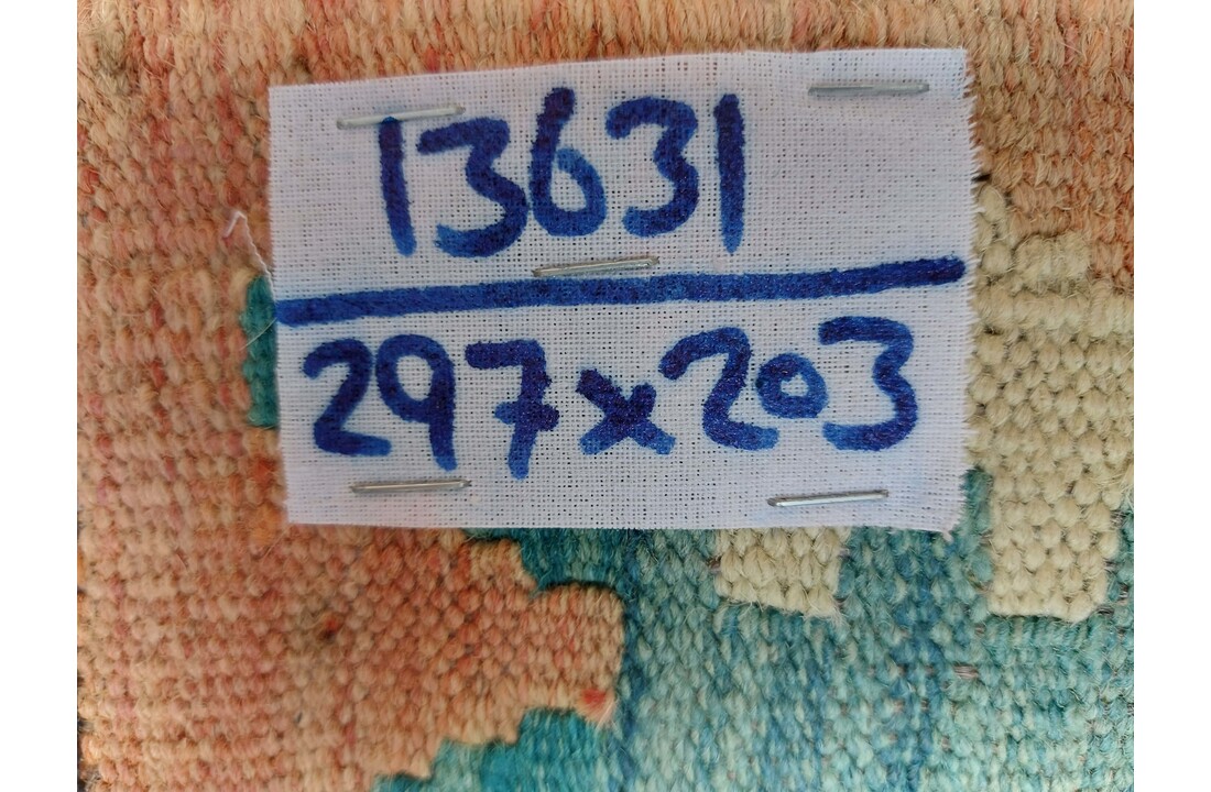 exclusive Vloerkleed Tapijt Kelim 297x203 cm Kleed Hand Geweven Kilim