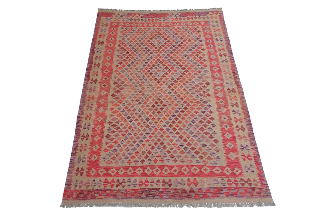 exclusive Kelim Teppich 309x206 cm afghan kilim teppich