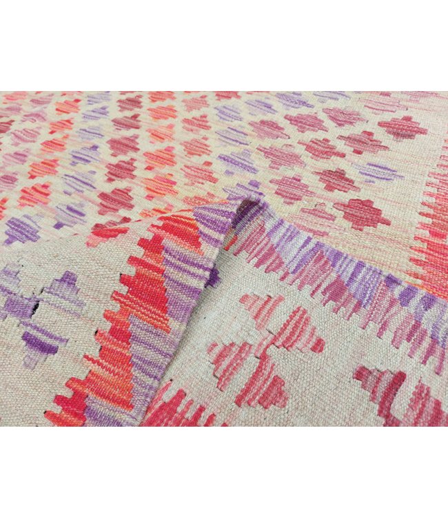 10'14x6'76 Hand Woven Afghan Wool Kilim Area Rug