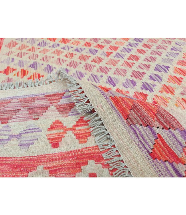 10'14x6'76 Hand Woven Afghan Wool Kilim Area Rug