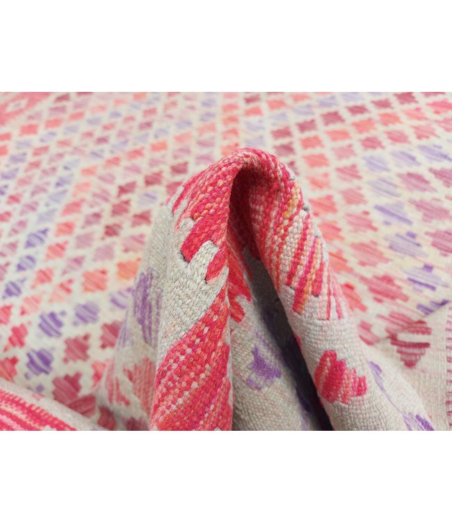 10'14x6'76 Hand Woven Afghan Wool Kilim Area Rug