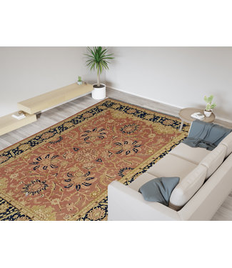 antiek Handgeweven Sumak kelim 324X227 cm